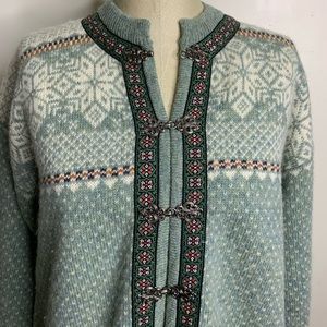 Vintage Squaw Valley Wool Fair Isle Cardigan